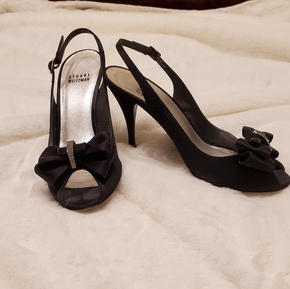 Stuart Weitzman evening sandals with stone accents - Picture 3 of 7